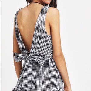 Gingham romper